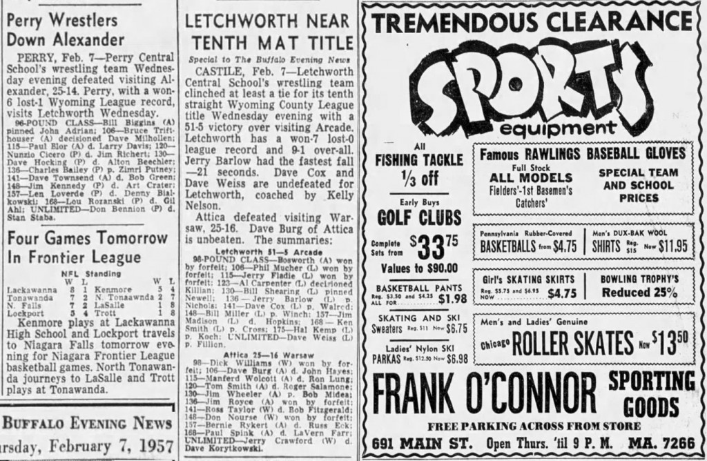 Perry Wrestlers Down Alexander