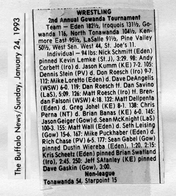 2nd Annual Gowanda Tournament