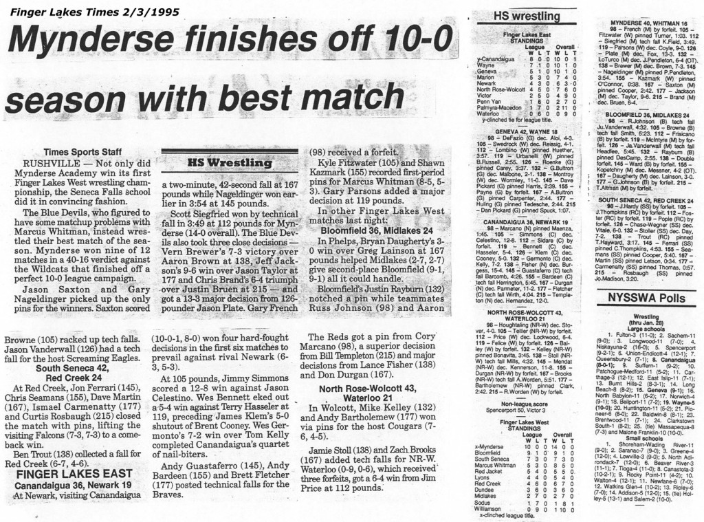 Bloomfield 36, Midlakes 24