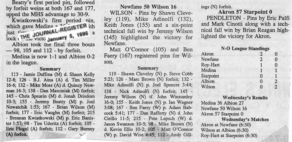 Newfane 50, Wilson 16