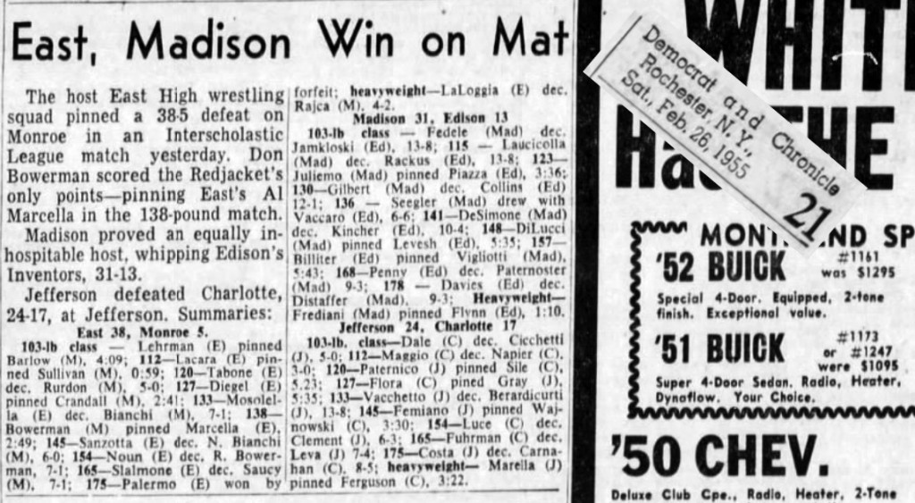 East, Madison Win on Mat