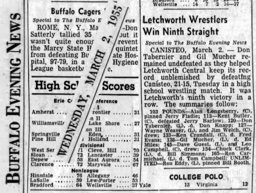 Letchworth Wrestlers Win Ninth Straight