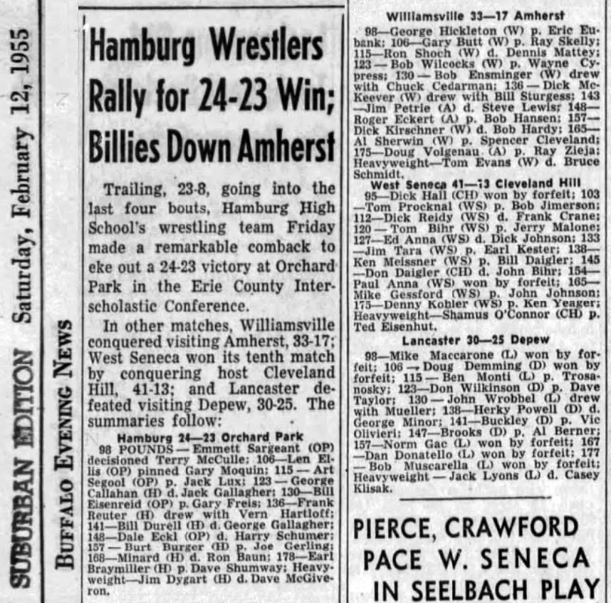 Hamburg Wrestlers Rally for 24-23 Win