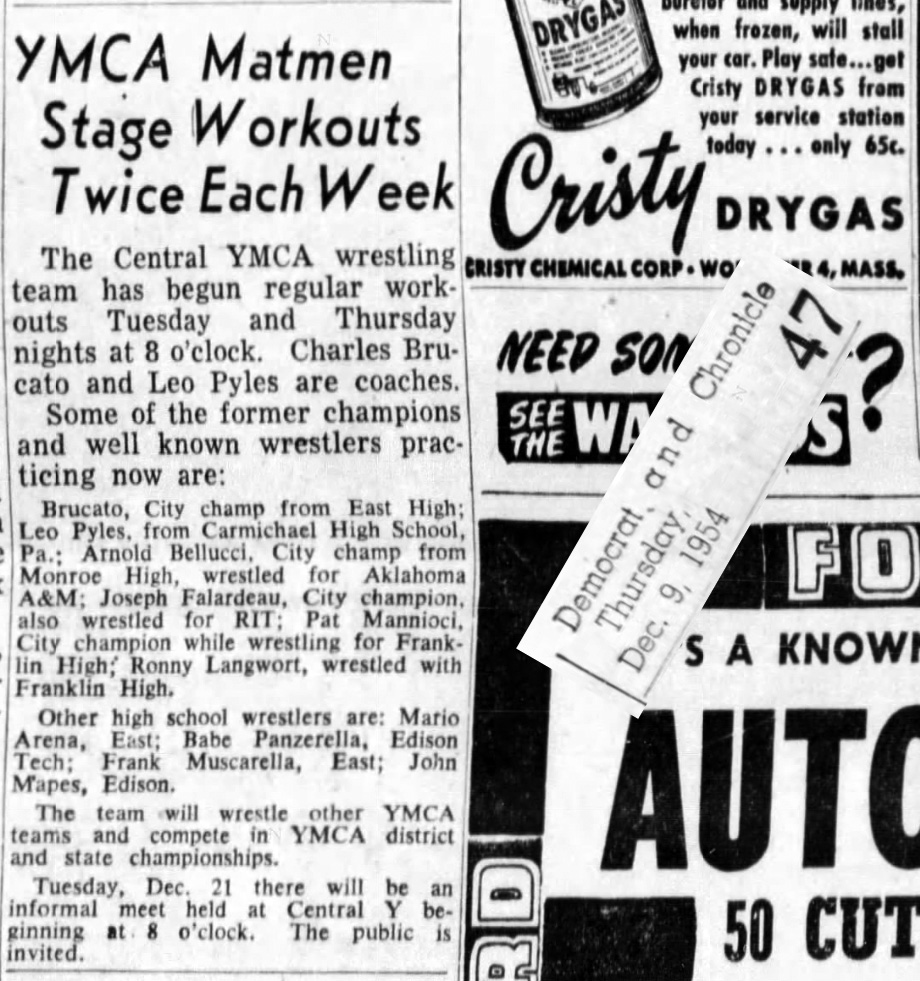 YMCA Matmen Stage Workouts Twice Each Week