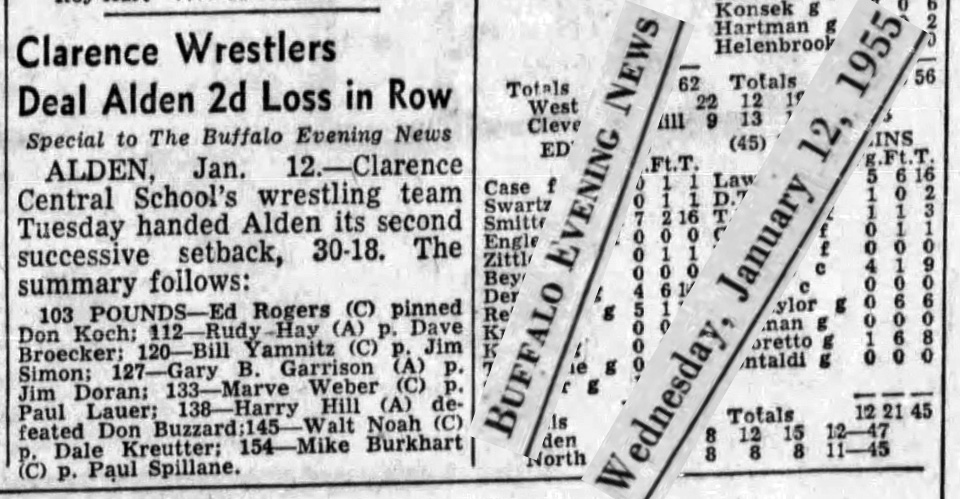 Clarence Wrestlers Deal Alden 2nd Loss in Row
