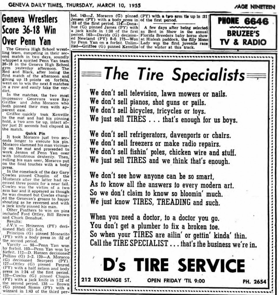 Geneva Wrestlers Score 36-18 Win Over Penn Yan