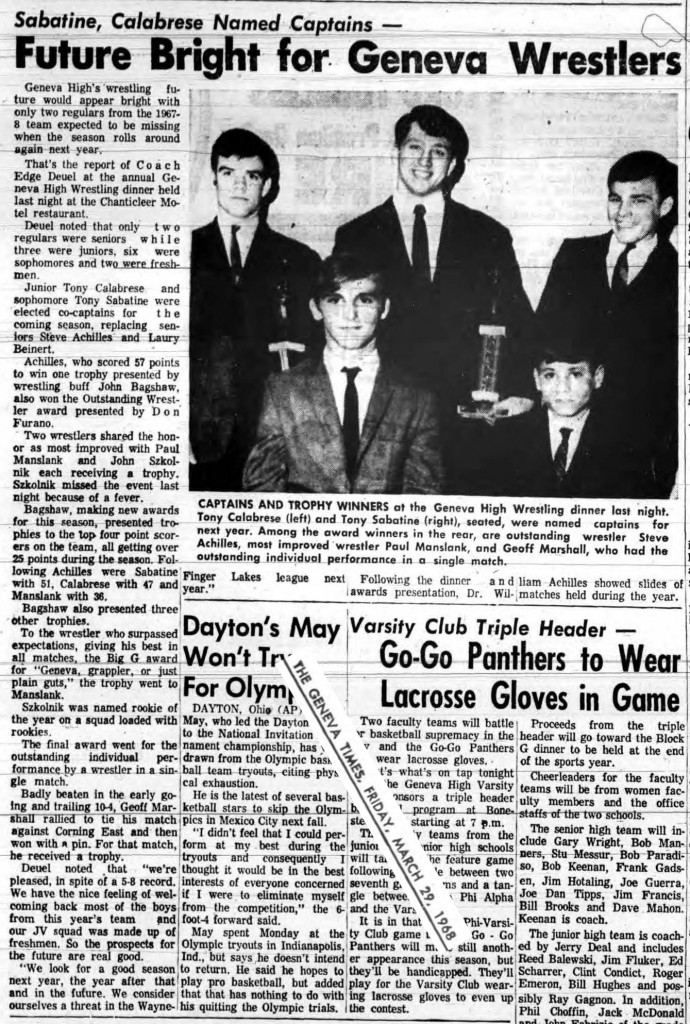 Future Bright for Geneva Wrestlers