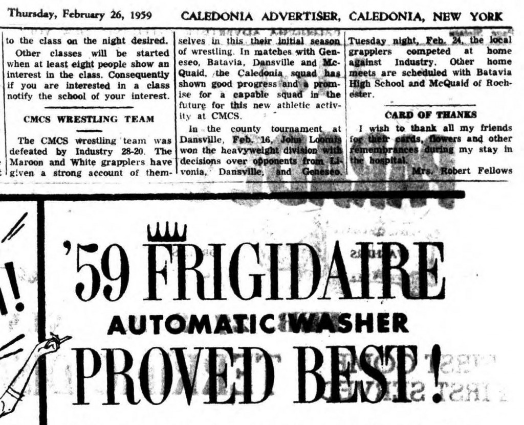 Caledonia-Mumford Wrestling Team