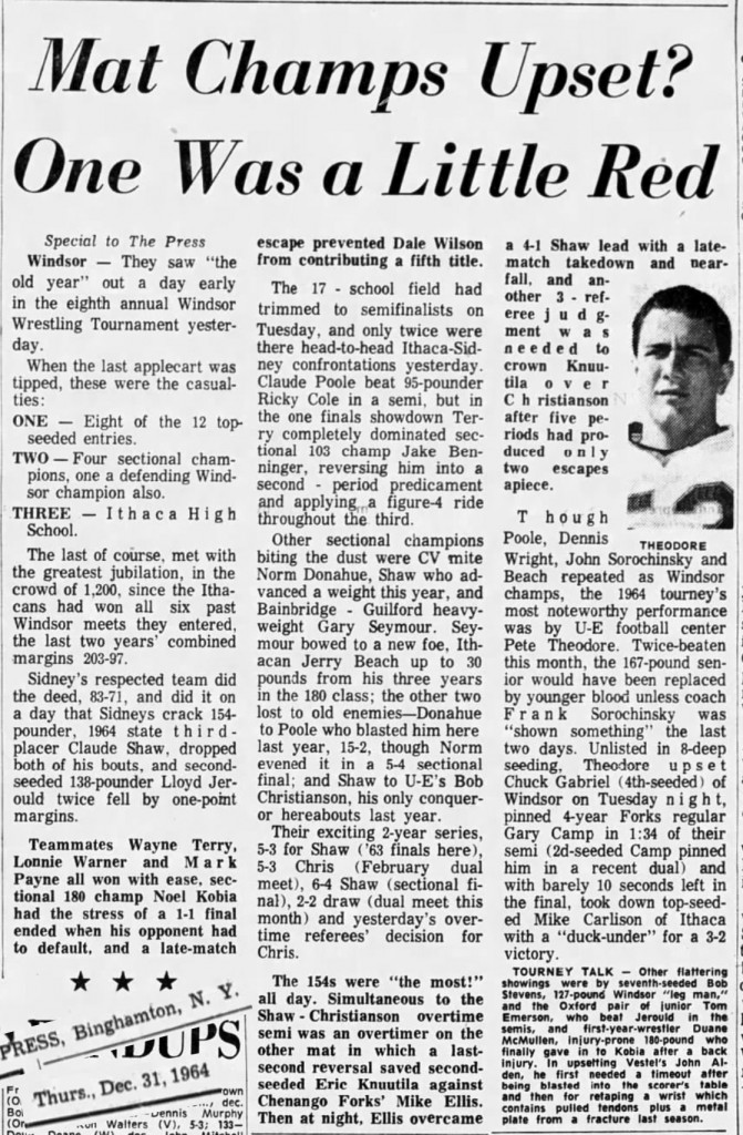 Mat Champs Upset? One Was a Little Red