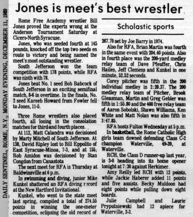 Jones is Andersen meet's best wrestler