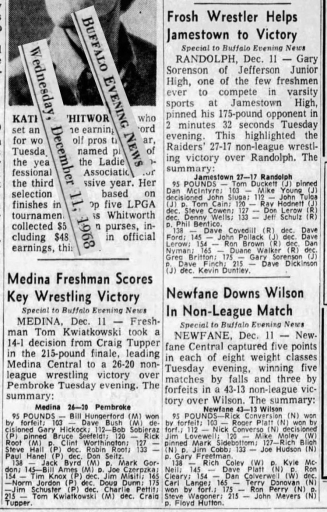 Newfane Downs Wilson In Non-League Match