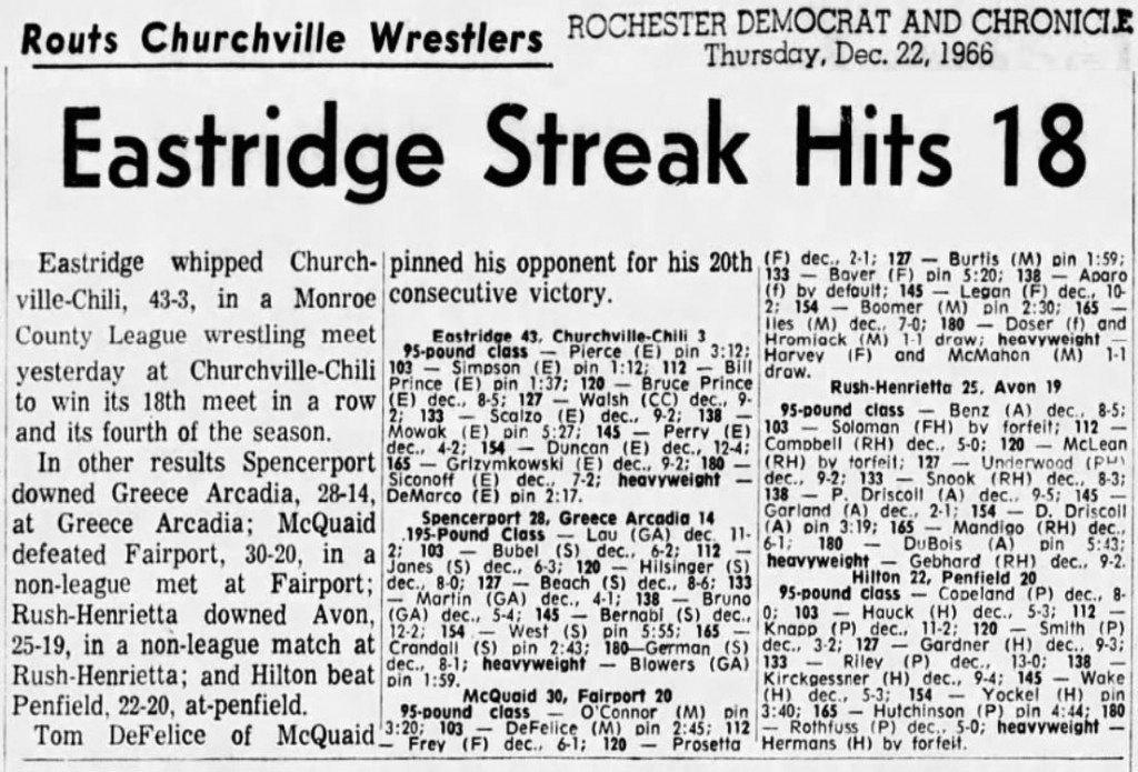 Spencerport downs Arcadia