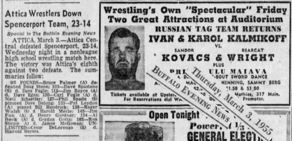 Attica Wrestlers Down Spencerport Team, 23-14