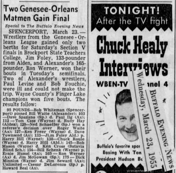 Two Genesee-Orleans Matmen Gain Final