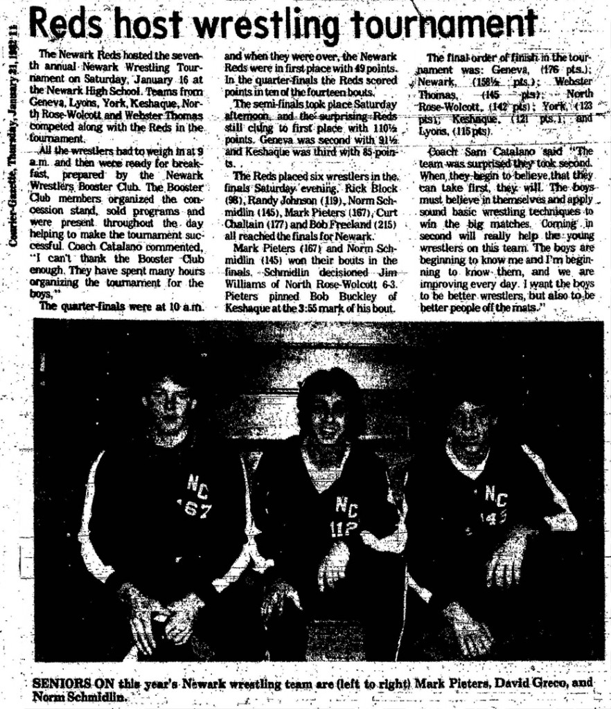 Reds host wrestling tournament