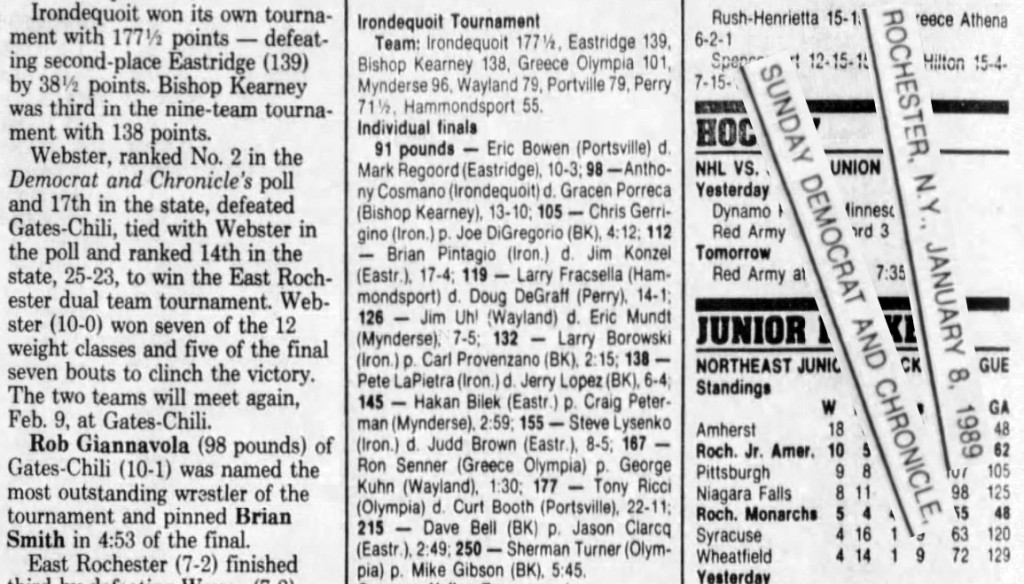 Irondequoit Tournament