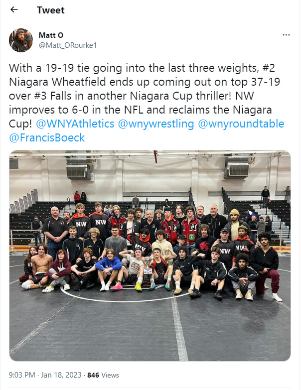 Niagara Cup Winners