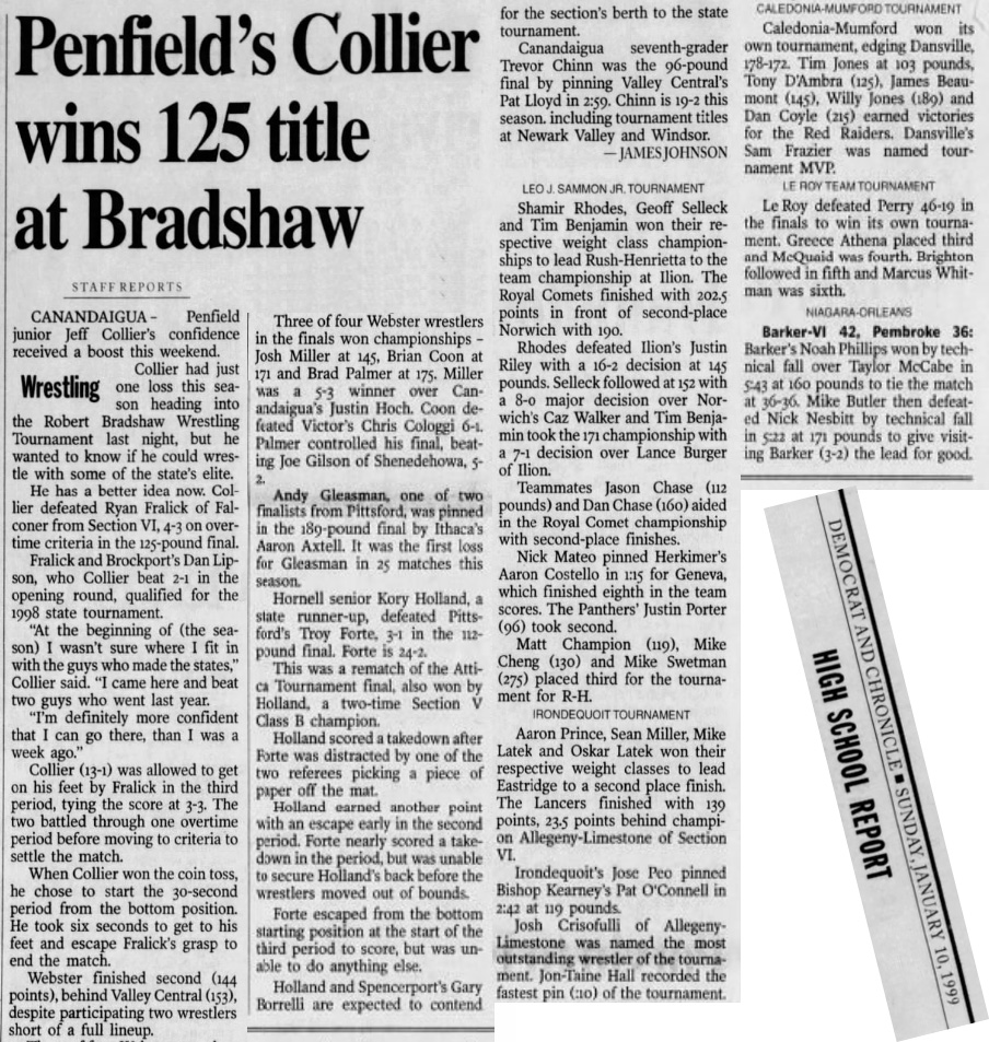 Penfield's Collier wins 125 title at Bradshaw