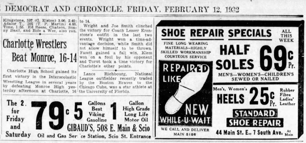 Charlotte Wrestlers Beat Monroe, 16-14