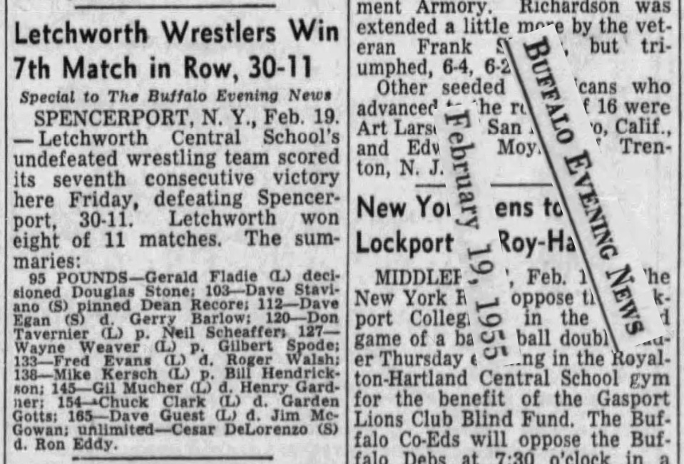 Lethworth Wrestlers Win 7th Match in Row, 30-11