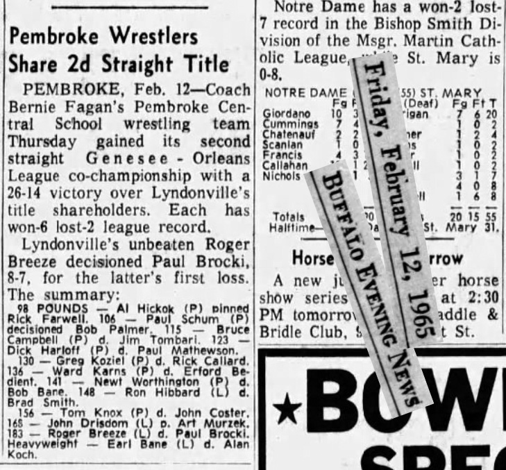 Pembroke Wrestlers Share 2nd Straight Title