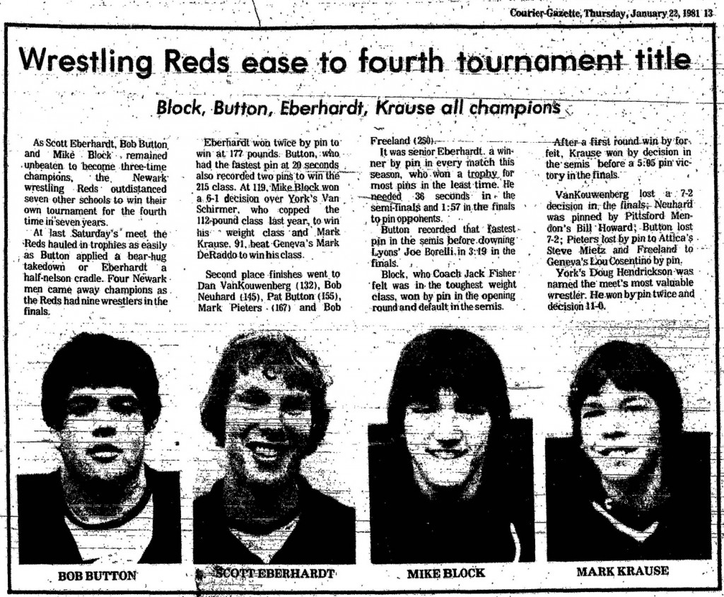 Wrestling Reds ease to fourth tournament title