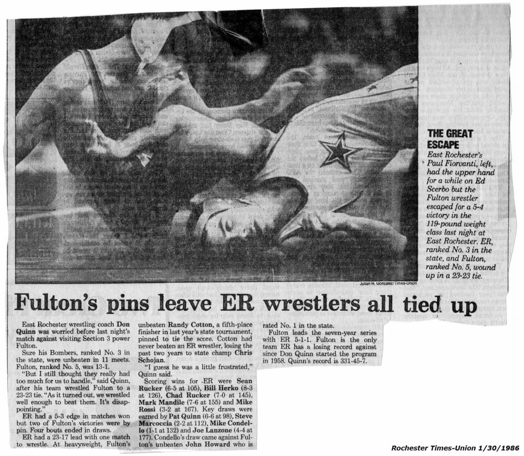 Fulton's pins leave ER wrestlers all tied up