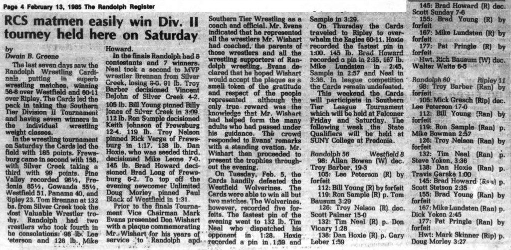 Randolph rips Westfield