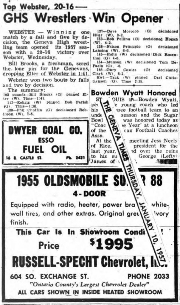 Geneva Wrestlers Win Opener