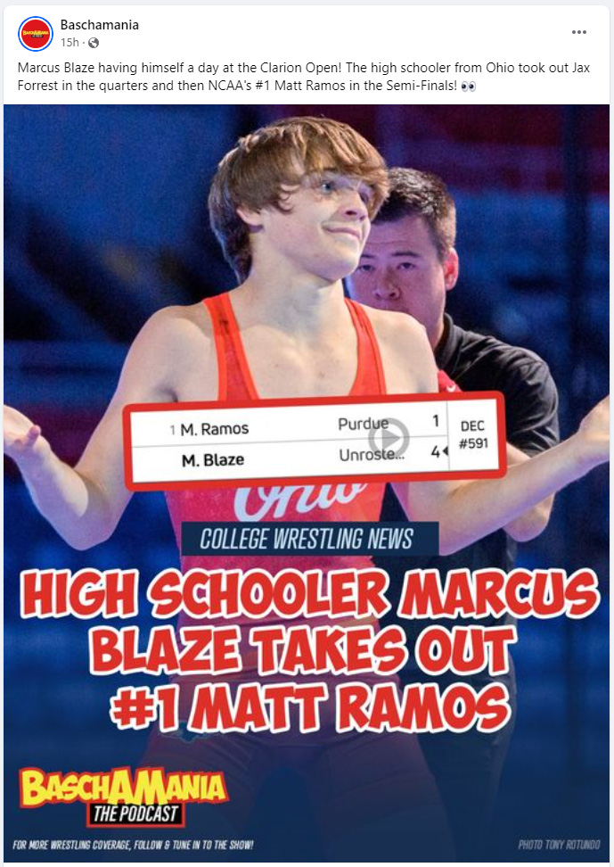 High Schooler Marcus Blaze Takes Out #1 Matt Ramos