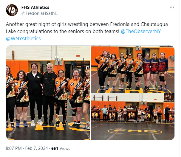 Another great night of girls wrestling