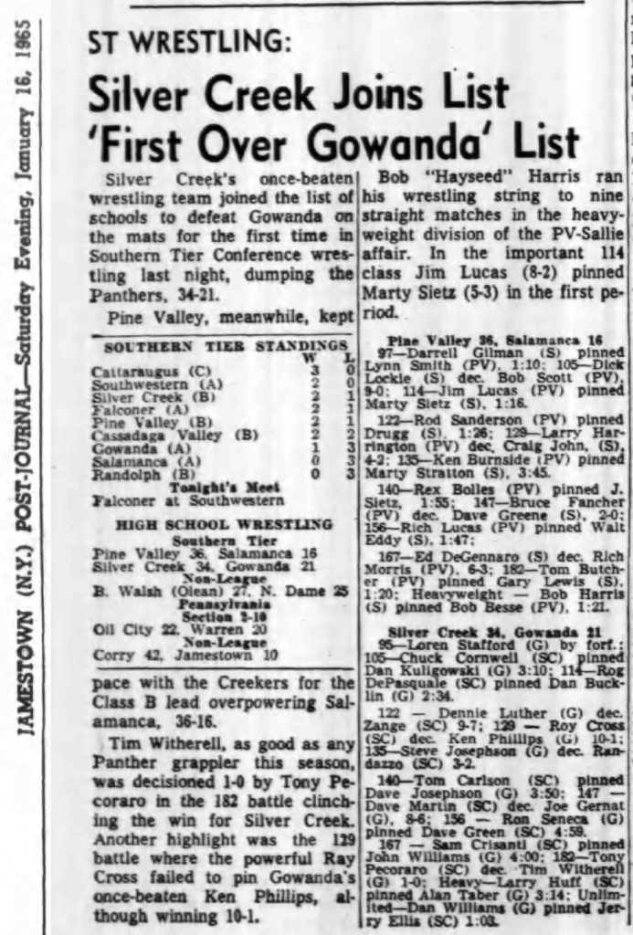 Pine Valley 36, Salamanca 16