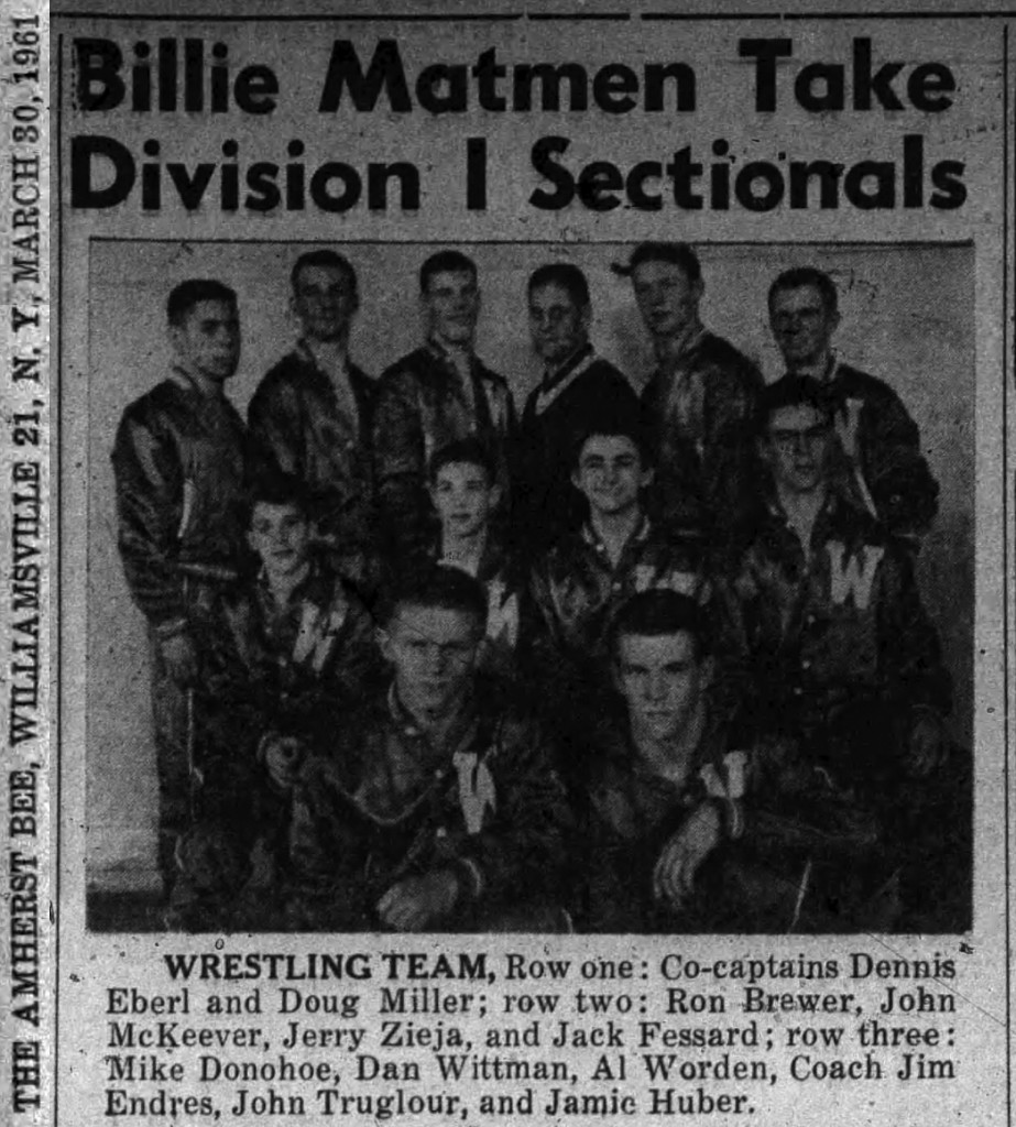 Billie Matmen Take Division I Sectionals
