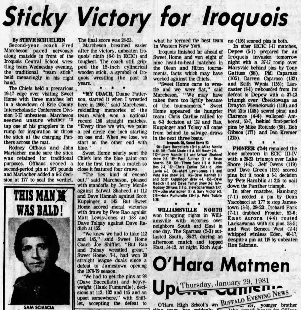 Clarence wallops Amherst