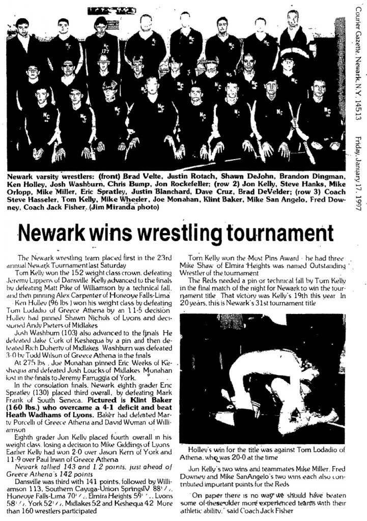 Newark wins wrestling tournament