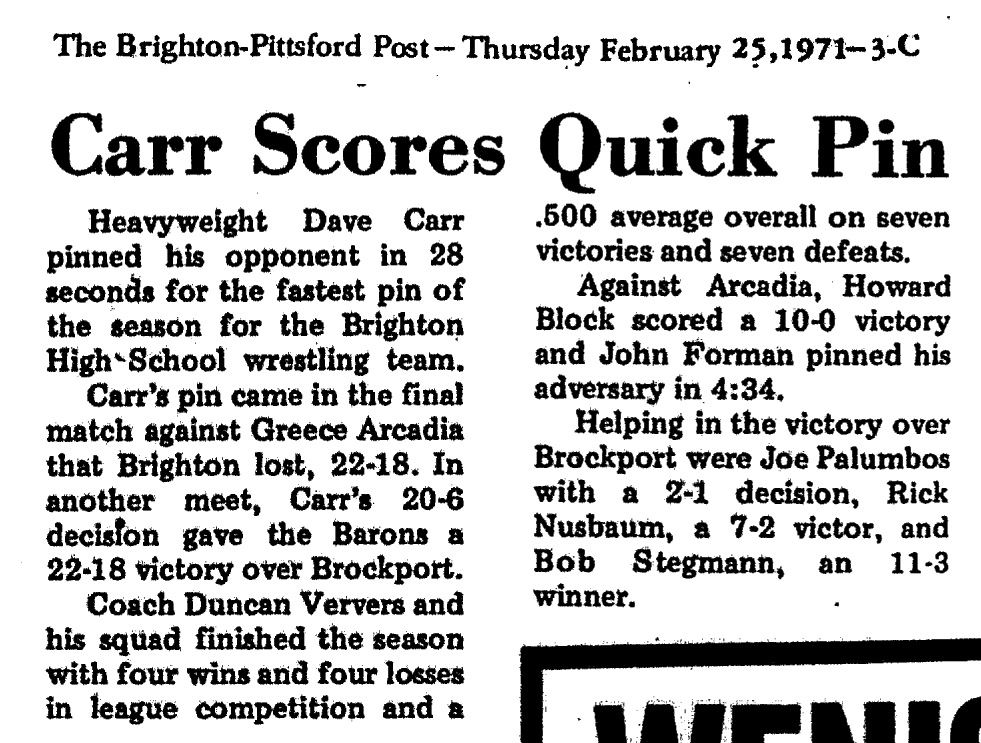 Carr Scores Quick Pin