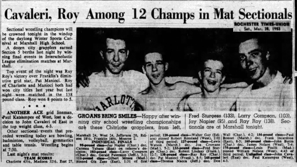 Cavaleri, Roy Among 12 Champs in Mat Sectionals