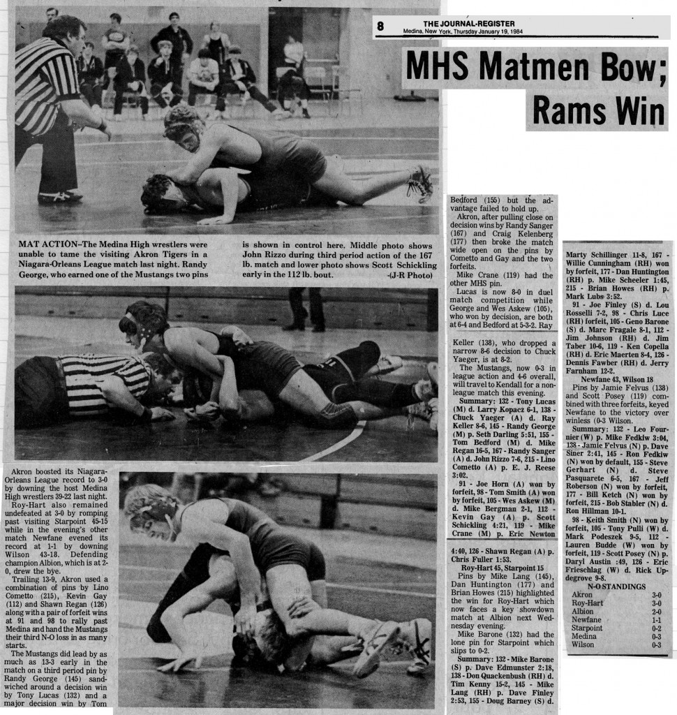 Medina Matmen Bow; Rams Win