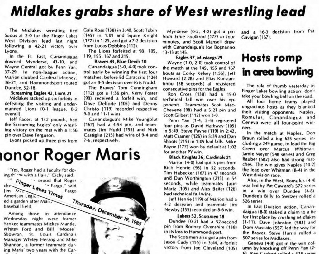 Midlakes grabs share of West wrestling lead