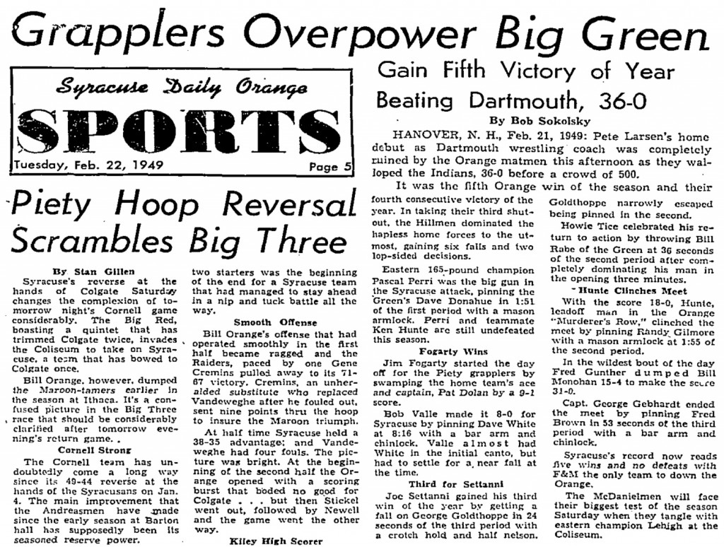 Grapplers Overpower Big Green