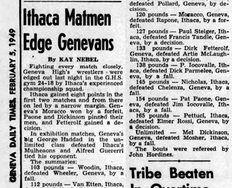 Ithaca Matmen Edge Genevans