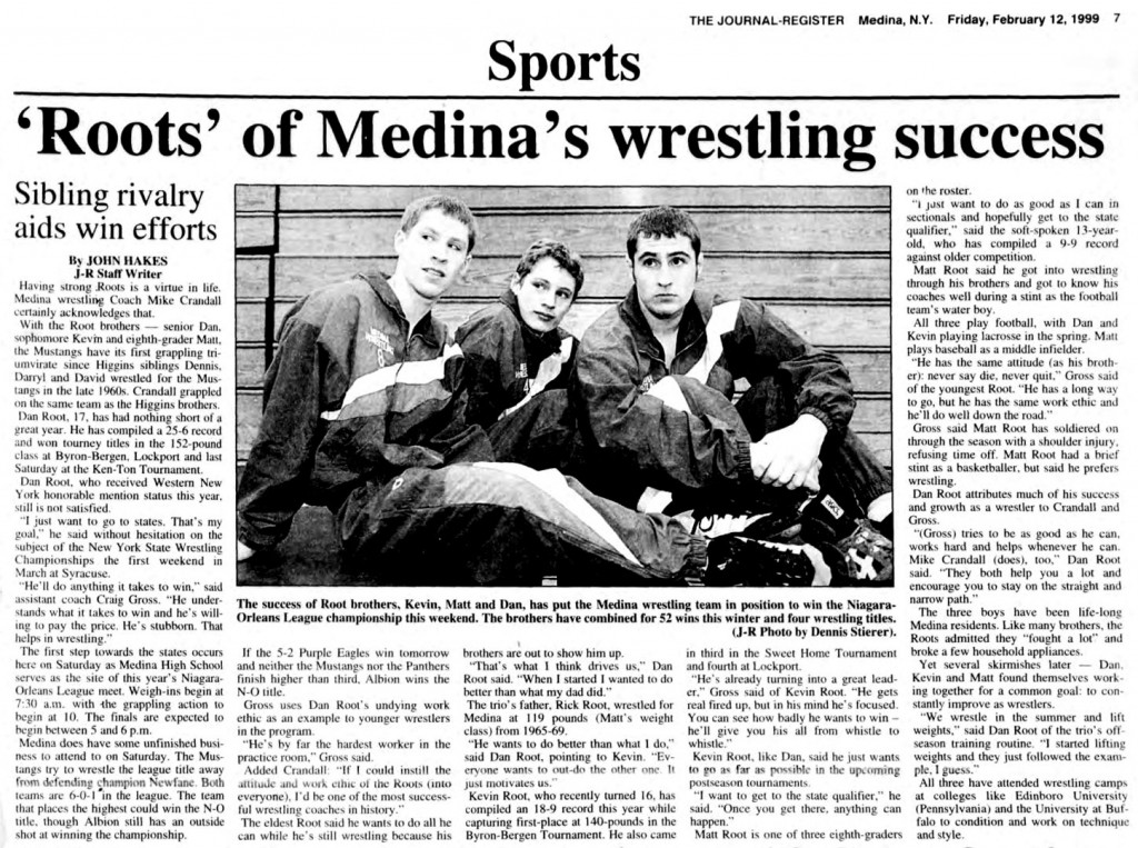 'Roots' of Medina's Wrestling Success