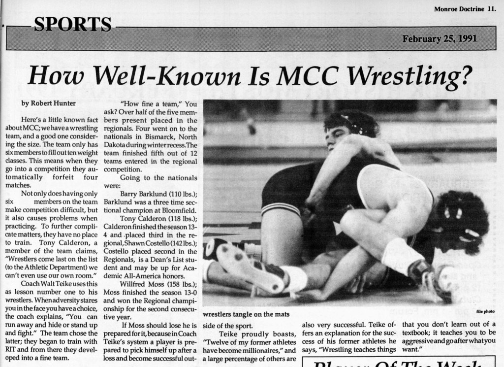 How Well-Known Is MCC Wrestling?