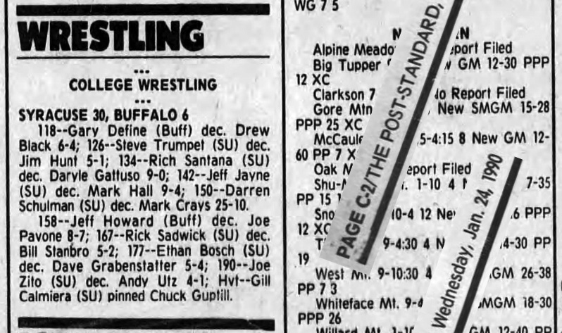 Syracuse 30, Buffalo 6