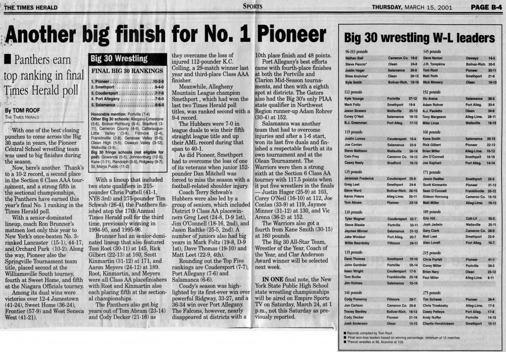 Another Big Finish for No. 1 Pioneer