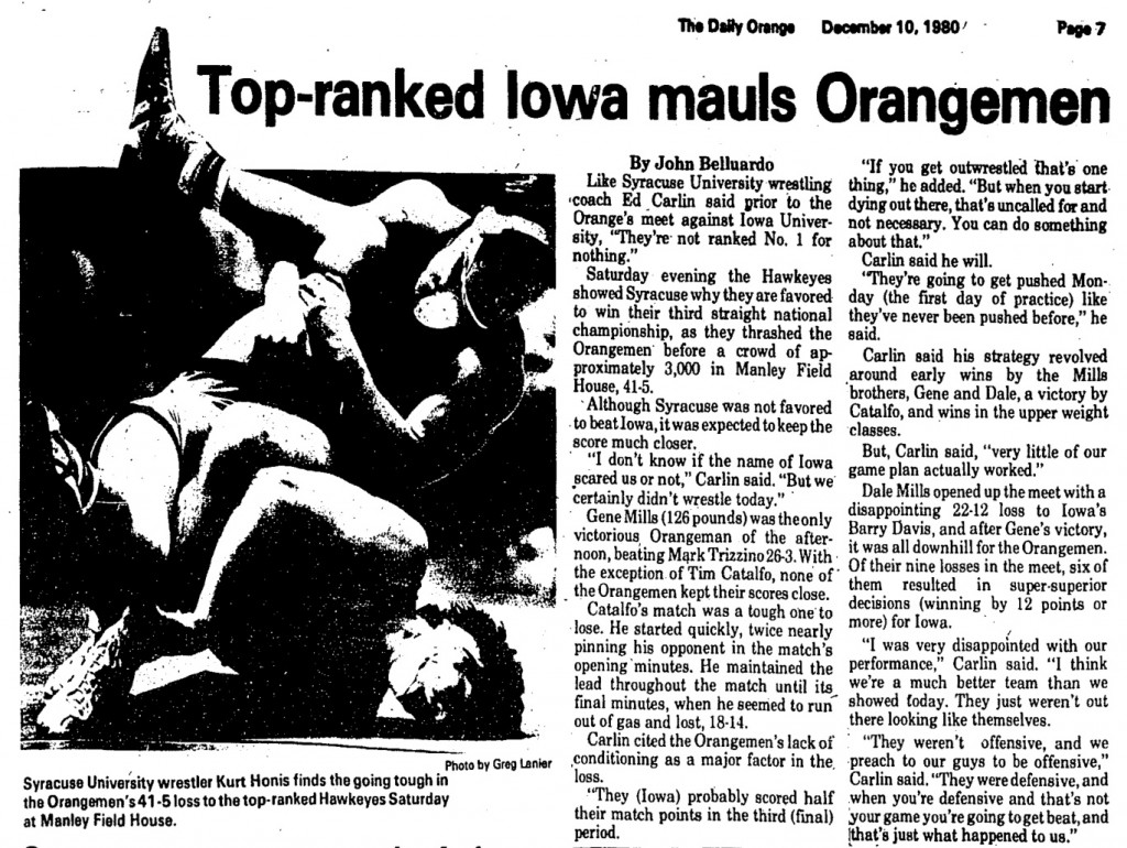 Top-ranked Iowa mauls Orangemen