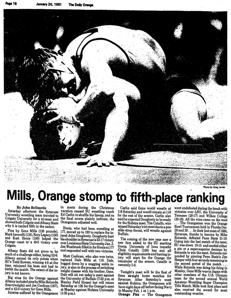 Mills, Orange stomp to fifth-place ranking