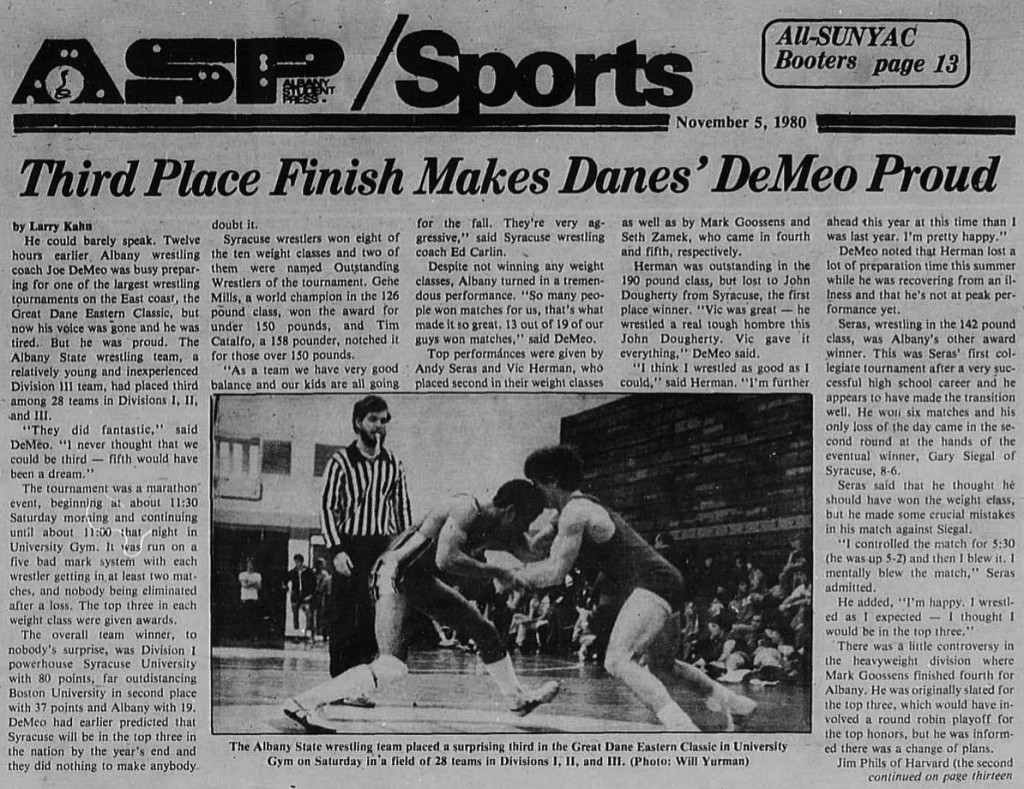 Third Place Finish Makes Danes' DeMeo Proud (1/2)