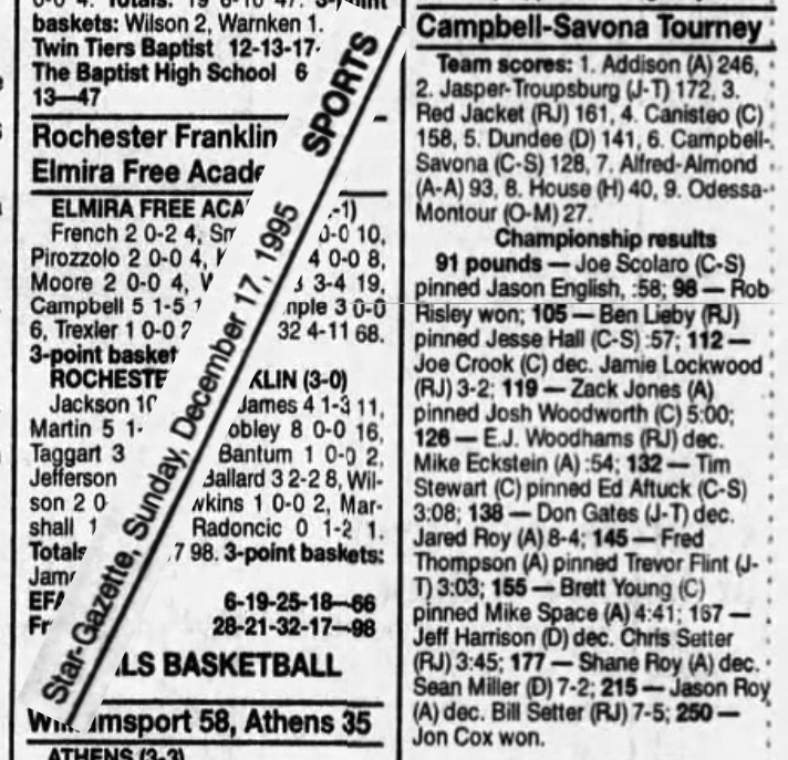 Campbell-Savona Tourney