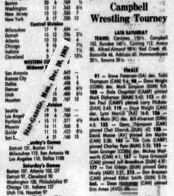 Campbell Wrestling Tourney